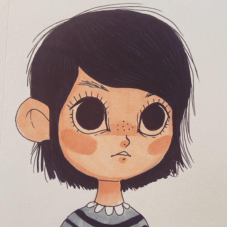 Copic marker illustration by Helena Garcia