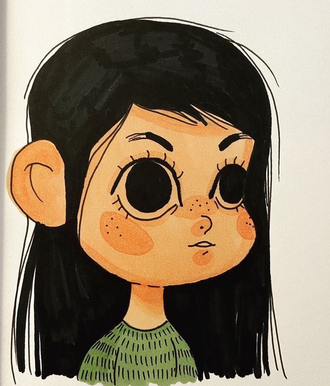 Copic marker illustration by Helena Garcia