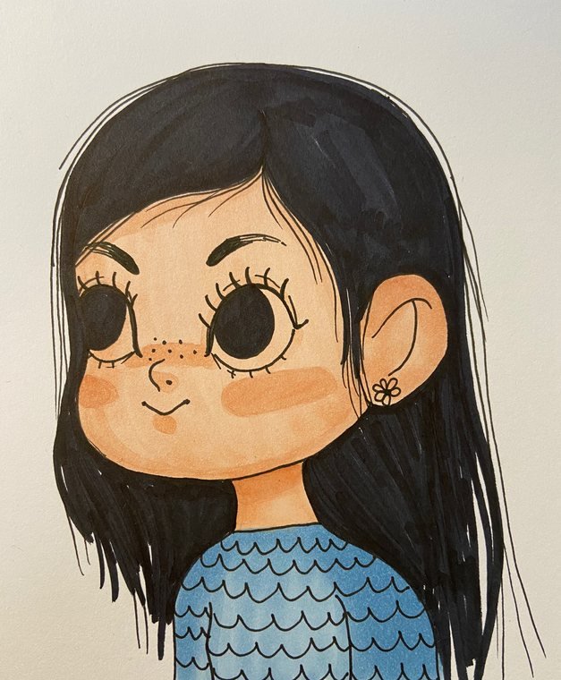 Copic marker illustration by Helena Garcia